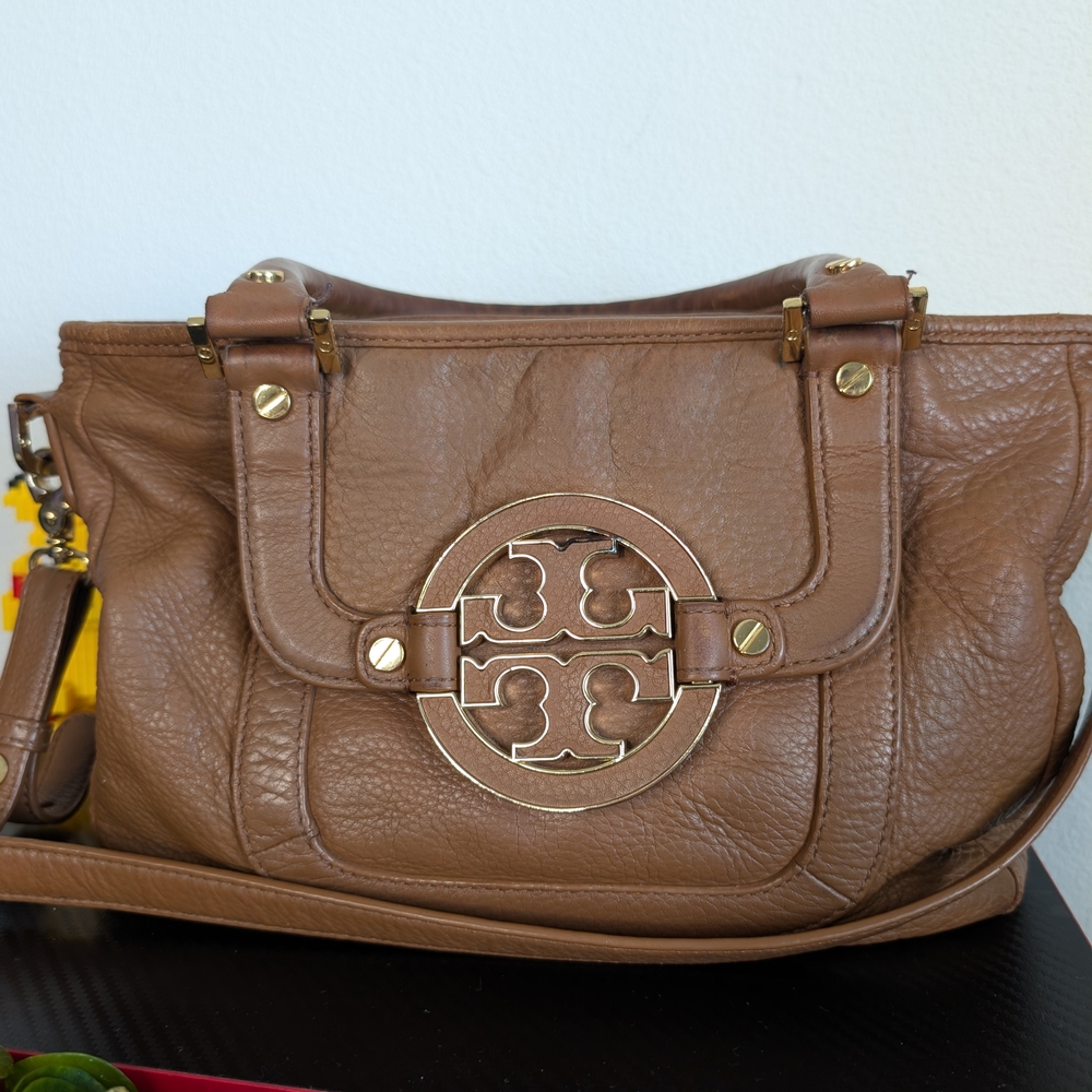Tory Burch Tan Leather Shoulder Bag